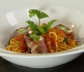 Pastasalade met gandaham